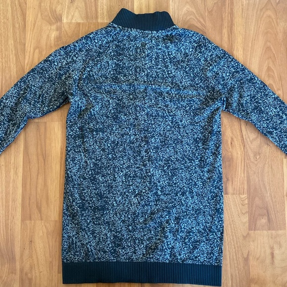 ❤️ Lululemon Rest Less Pullover Half Zip Black / White Size 6 NWOT - Picture 2 of 9